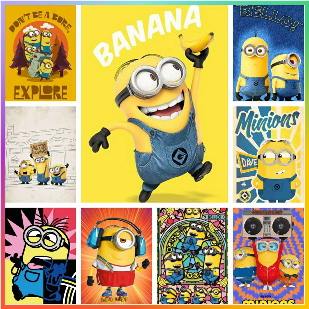 Embroidery Love - Cartoon Lovely Cute-M-Minions Diamond Painting Puzzle