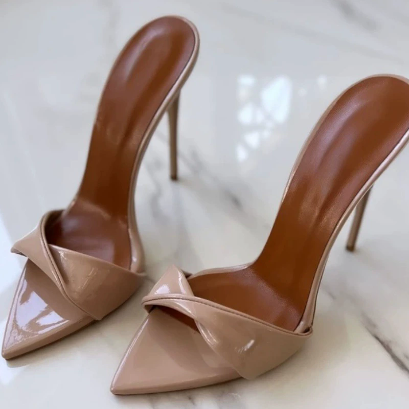 Embroidery Art Painting - Pointed thin-heeled sandals summer PVC paint
