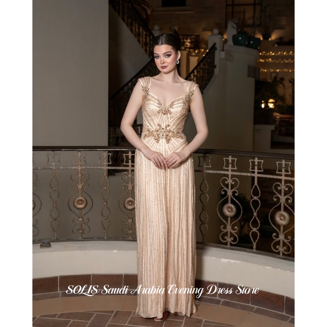 Embroidery Yellow Dress - SOLIS Light Yellow Mermaid Prom Dress