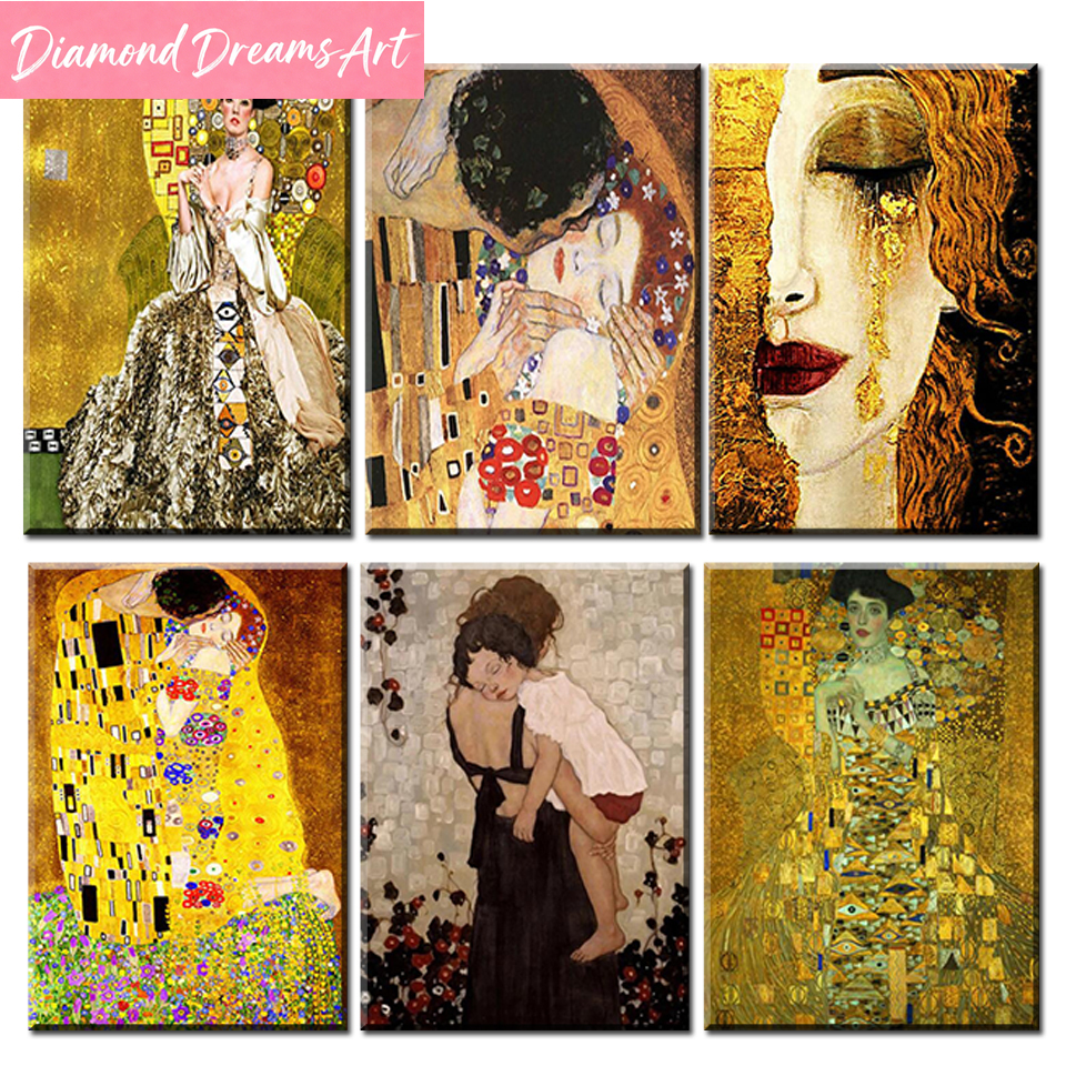 Embroidery Love - Love Kiss Diamond Painting Gustav Klimt