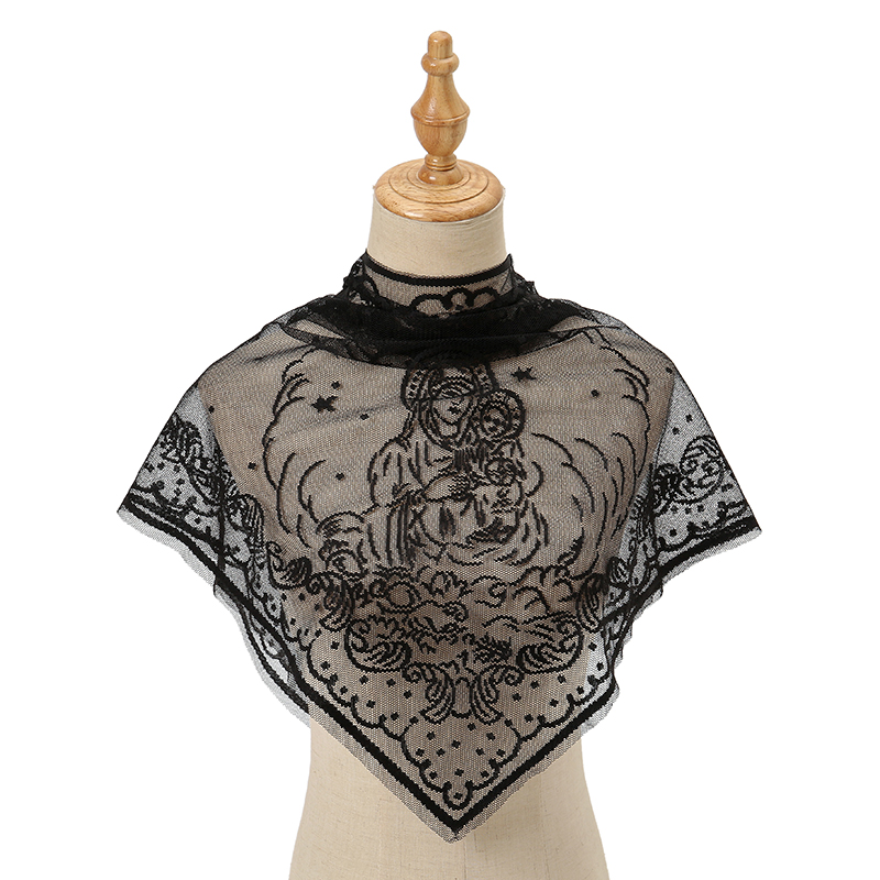 Women Lace Triangle Scarf for  - огляд і ціна Embroidery Veil
