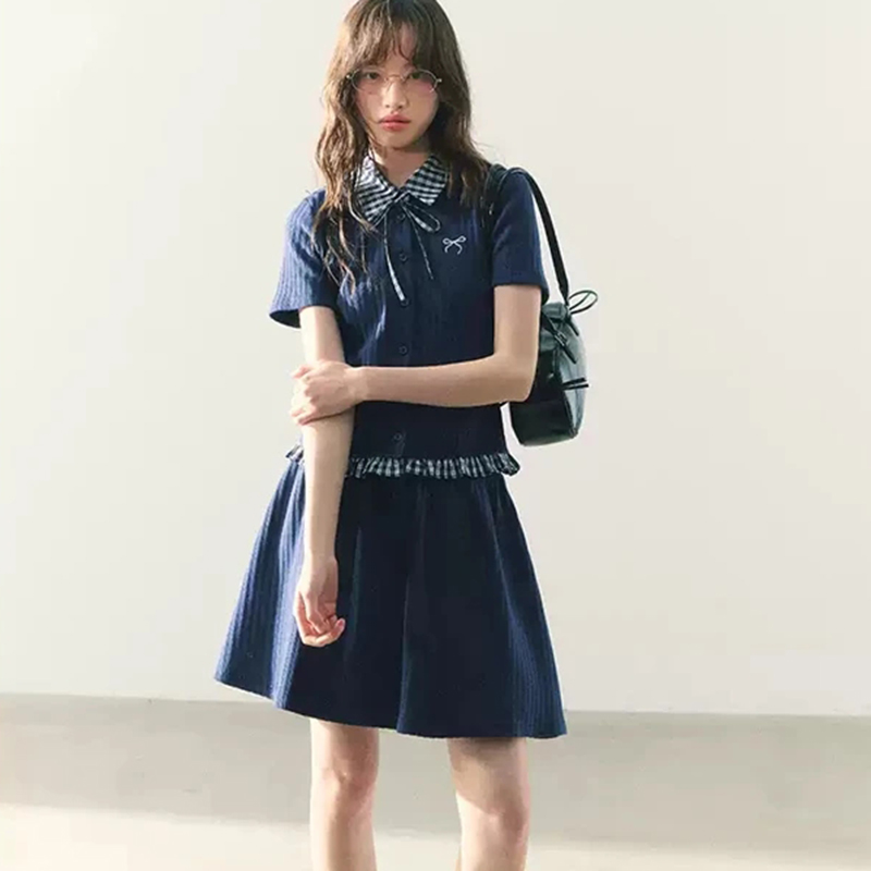 Summer Knitted Preppy Style Tw - огляд і ціна Embroidery In The Piece