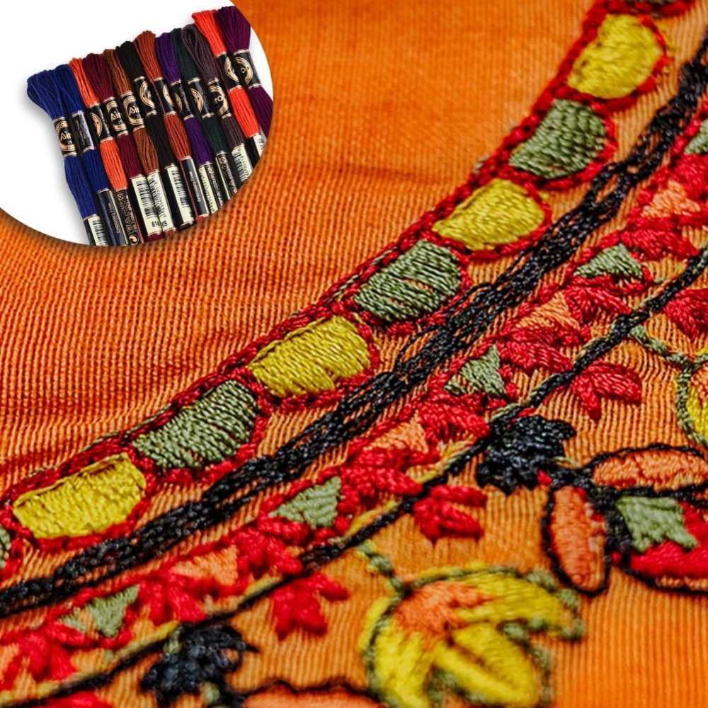 12 Skeins 6 Strands Hand Varie - огляд і ціна Embroidery Gradient