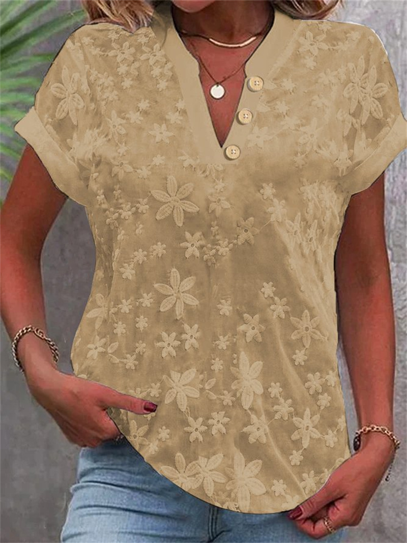 Summer Women White Floral Embr - огляд і ціна Embroidery On Shirt