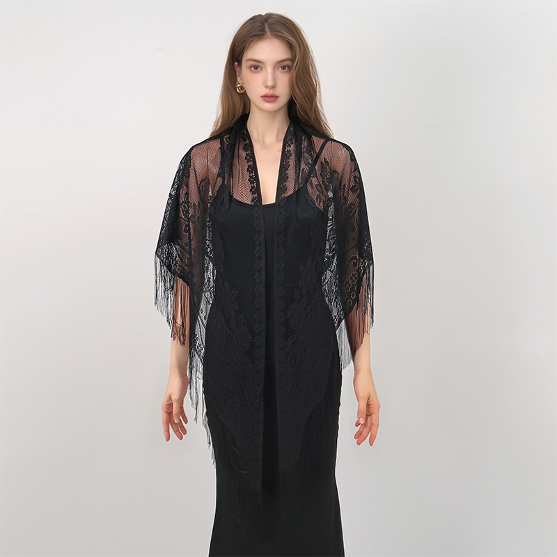 New Embroidery Lace Scarf Shaw - огляд і ціна Embroidery Veil