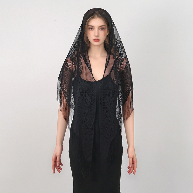 New Embroidery Lace Scarf Shaw - огляд і ціна Embroidery Veil