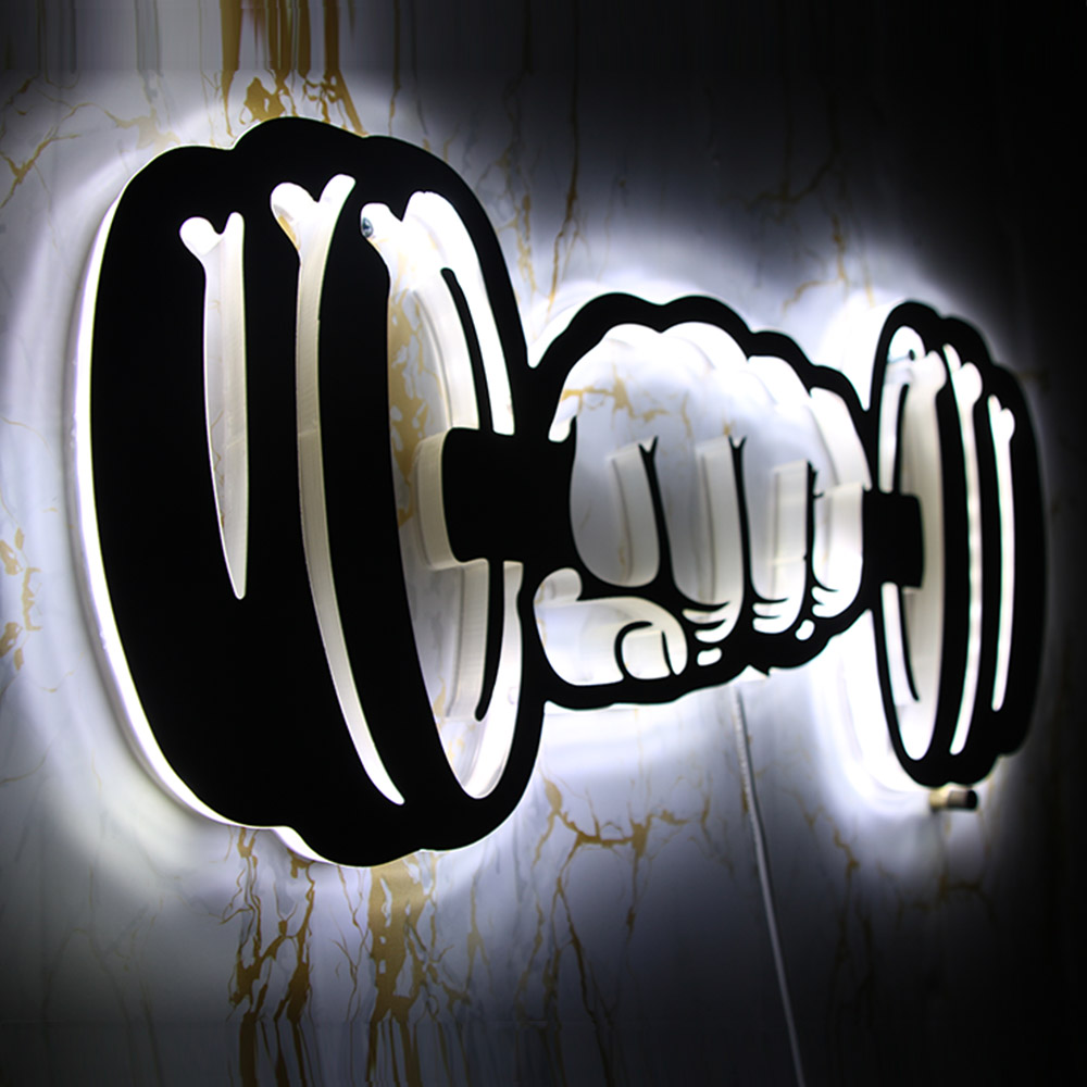 Dumbbells Strength LED Wall Li - огляд і ціна Embroidery Studio