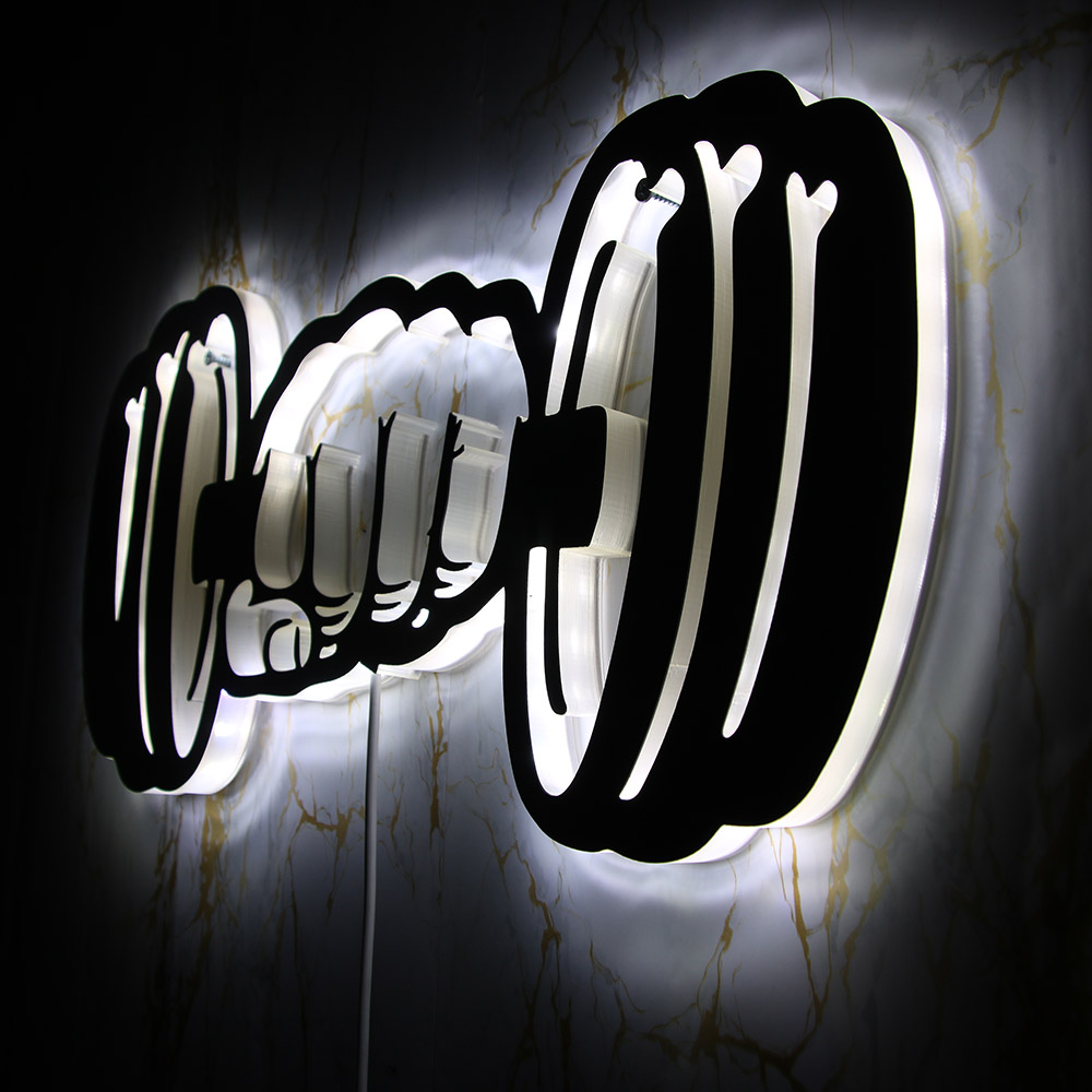 Dumbbells Strength LED Wall Li - огляд і ціна Embroidery Studio