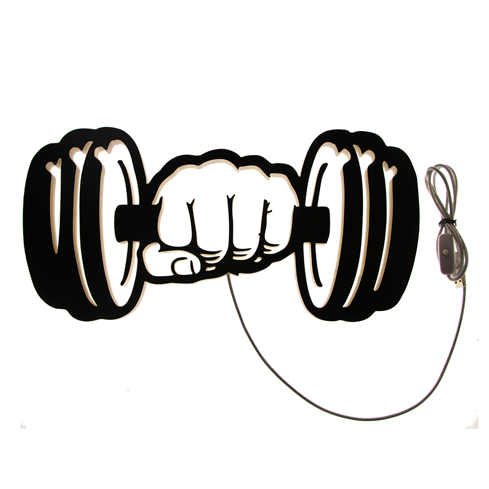 Dumbbells Strength LED Wall Li - огляд і ціна Embroidery Studio