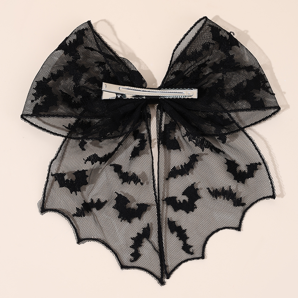 Halloween Bat Bow Hair Clips B - огляд і ціна Embroidery Veil