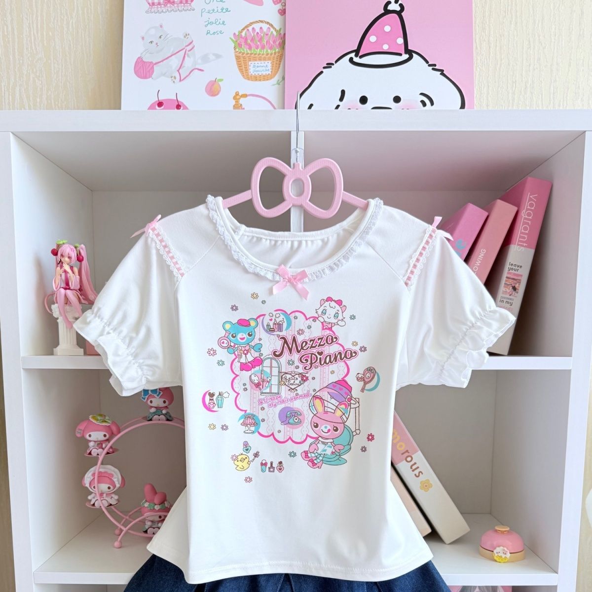 Japanese Sweet Skirt Sets Summ - огляд і ціна Embroidery On Shirt
