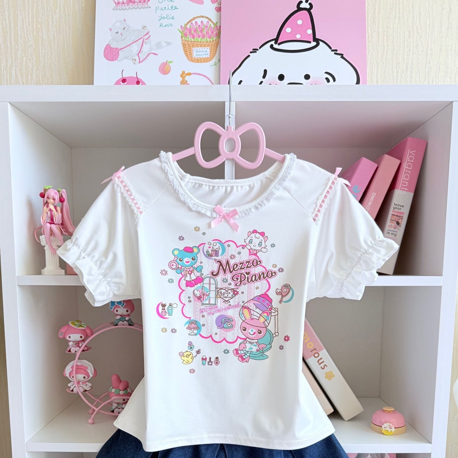 Japanese Sweet Skirt Sets Summ - огляд і ціна Embroidery On Shirt