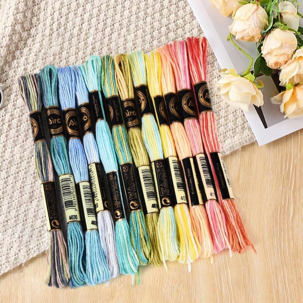 12 Skeins 105 Yards 6 Ply Vari - огляд і ціна Embroidery Gradient