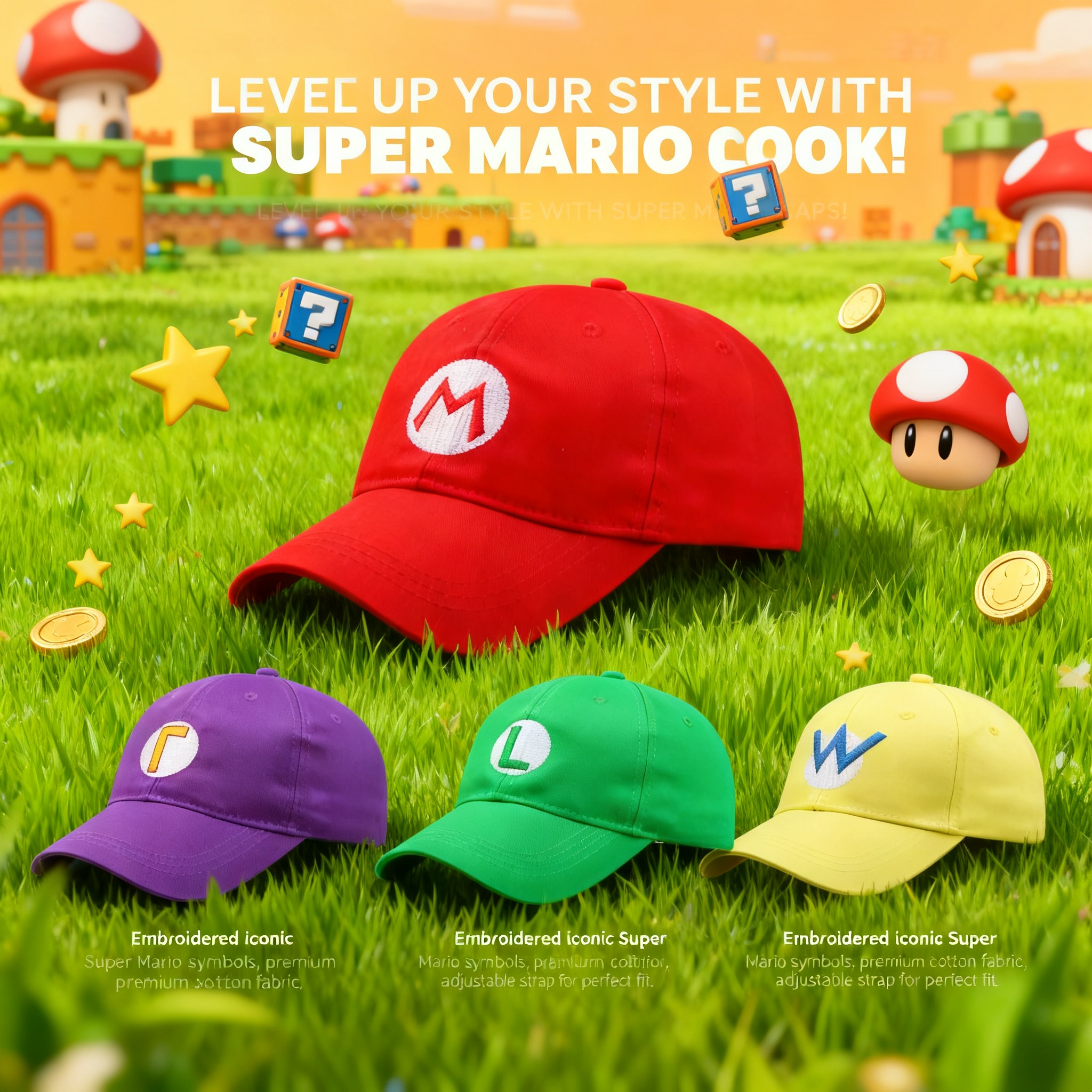 Mario Baseball Cap Embroidery  - огляд і ціна Embroidery Shawl