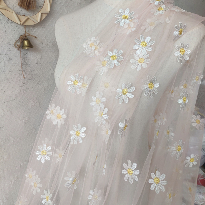 150cm Wide Daisy Embroidery La - огляд і ціна Embroidery Veil