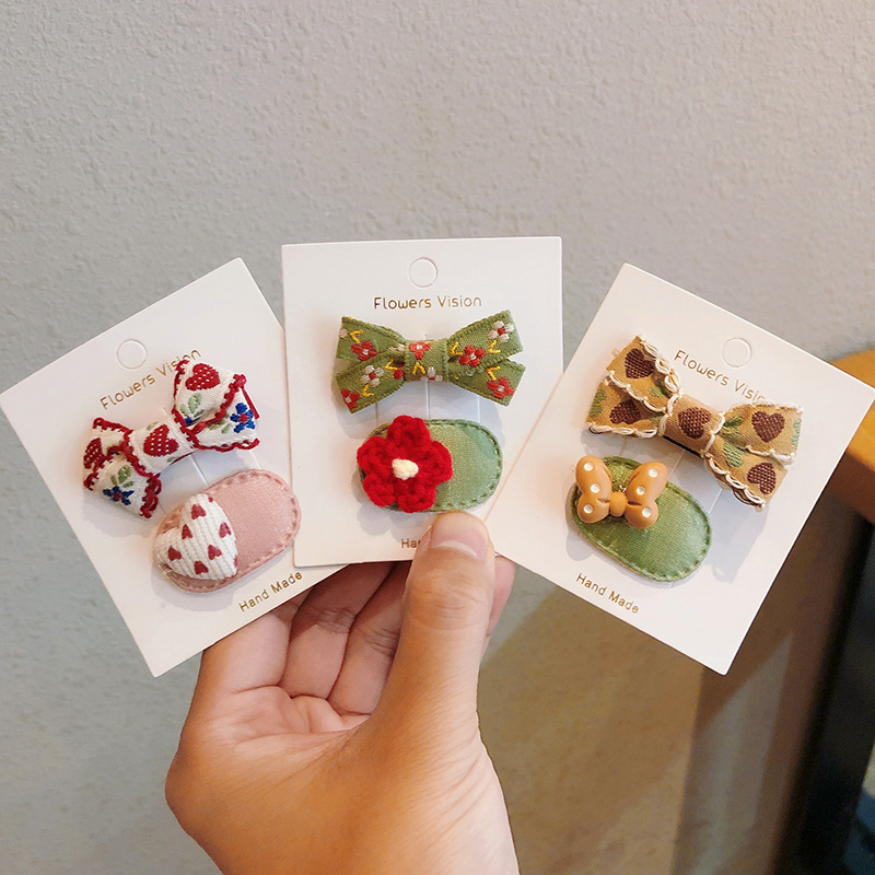 2pcs/lot Children Hair Pins Fl - огляд і ціна Embroidery Love