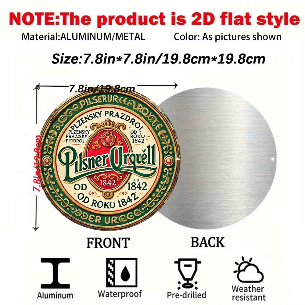 2D Flat Pilsner Urquell Beer L - огляд і ціна Embroidery Water