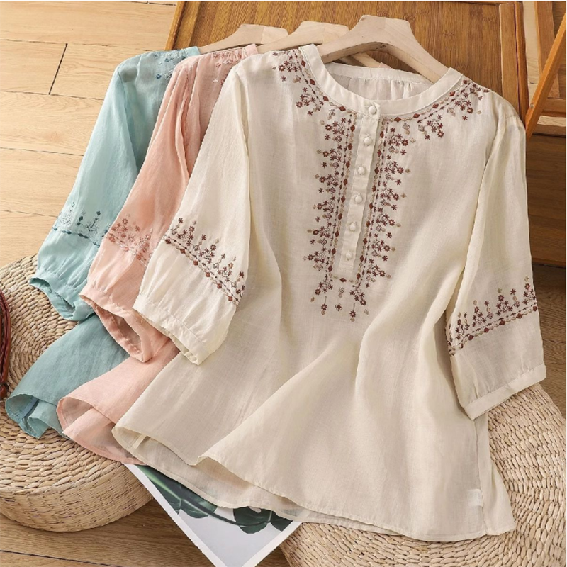 Retro Embroidered Mom Shirt Wo - огляд і ціна Embroidery On Shirt