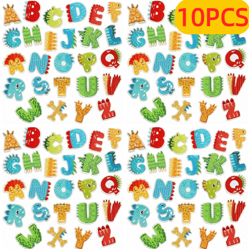 10PCS Wholesale Colorful Engli - огляд і ціна Embroidery Alphabet Designs