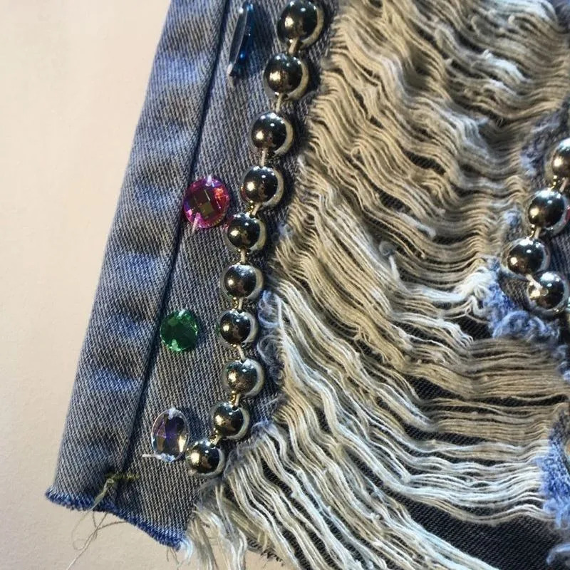 Women's 2026 with Diamonds Sum - огляд і ціна Embroidery Jeans Sakura