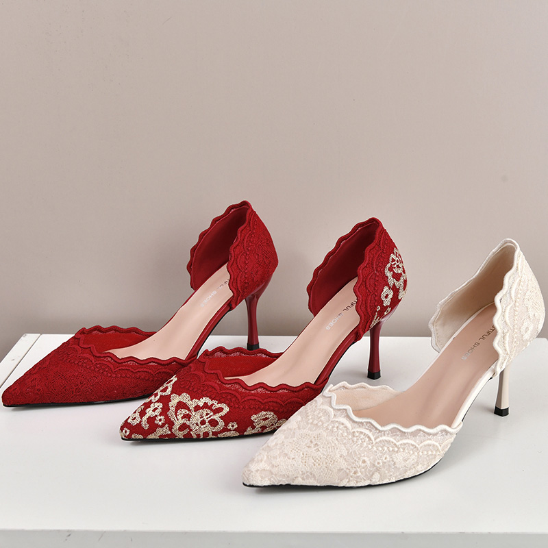 Luxury Red White Lace Embroide - огляд і ціна Embroidery In The Piece
