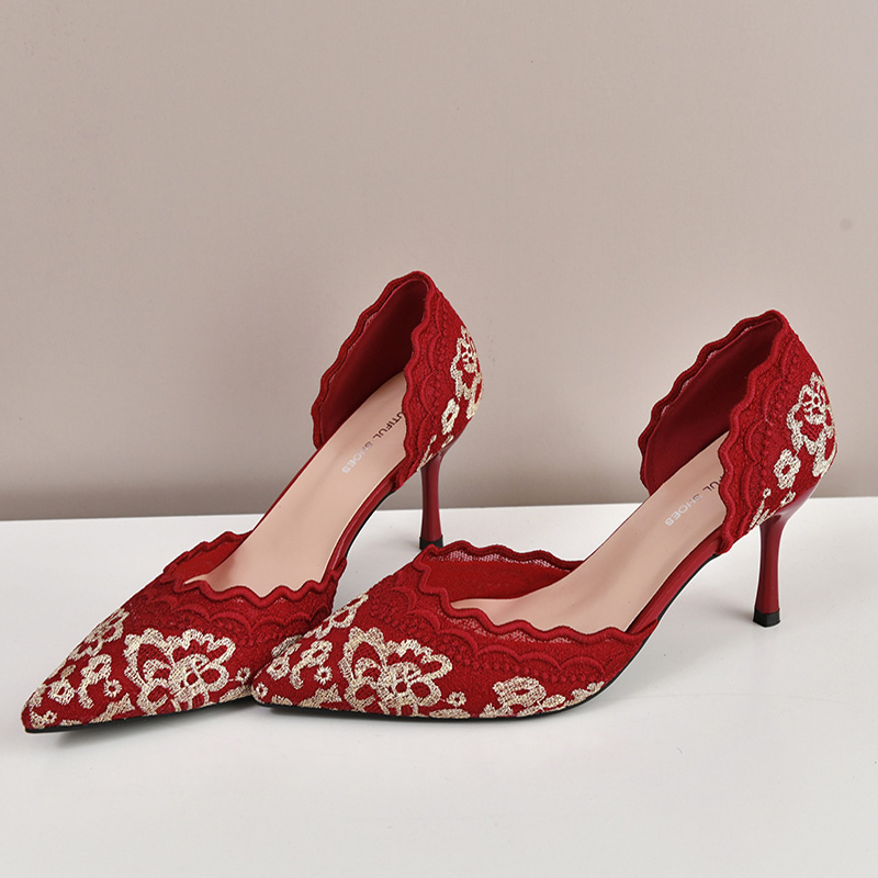 Luxury Red White Lace Embroide - огляд і ціна Embroidery In The Piece