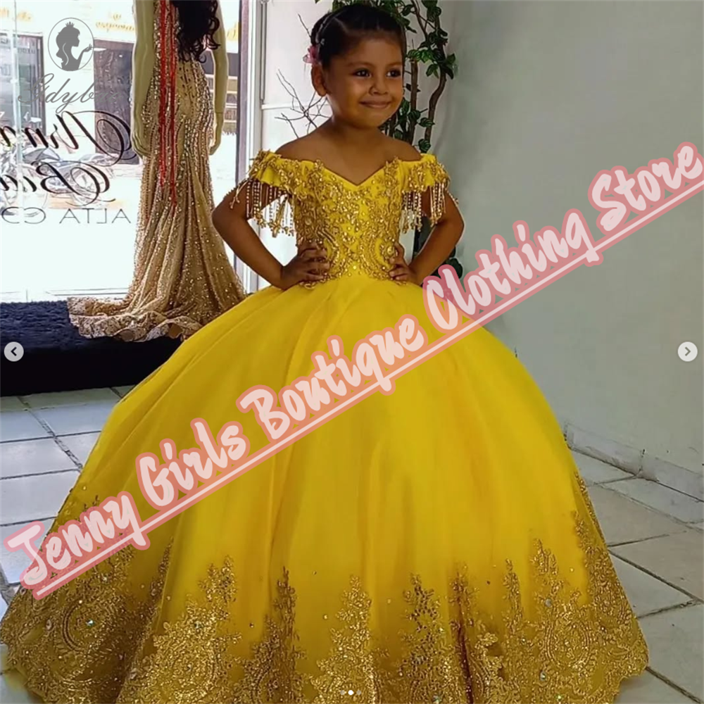 Yellow Beautiful Girl Birthday - огляд і ціна Embroidery Yellow Dress