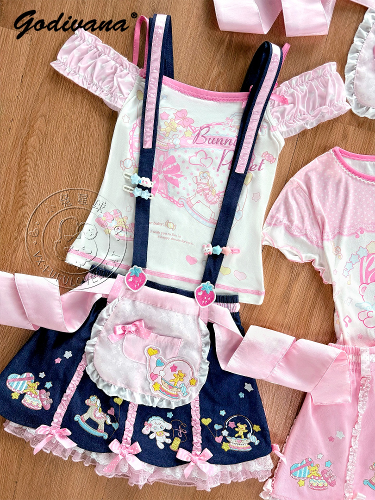 Lolita Daughters Clothes Cute  - огляд і ціна Embroidery On Shirt