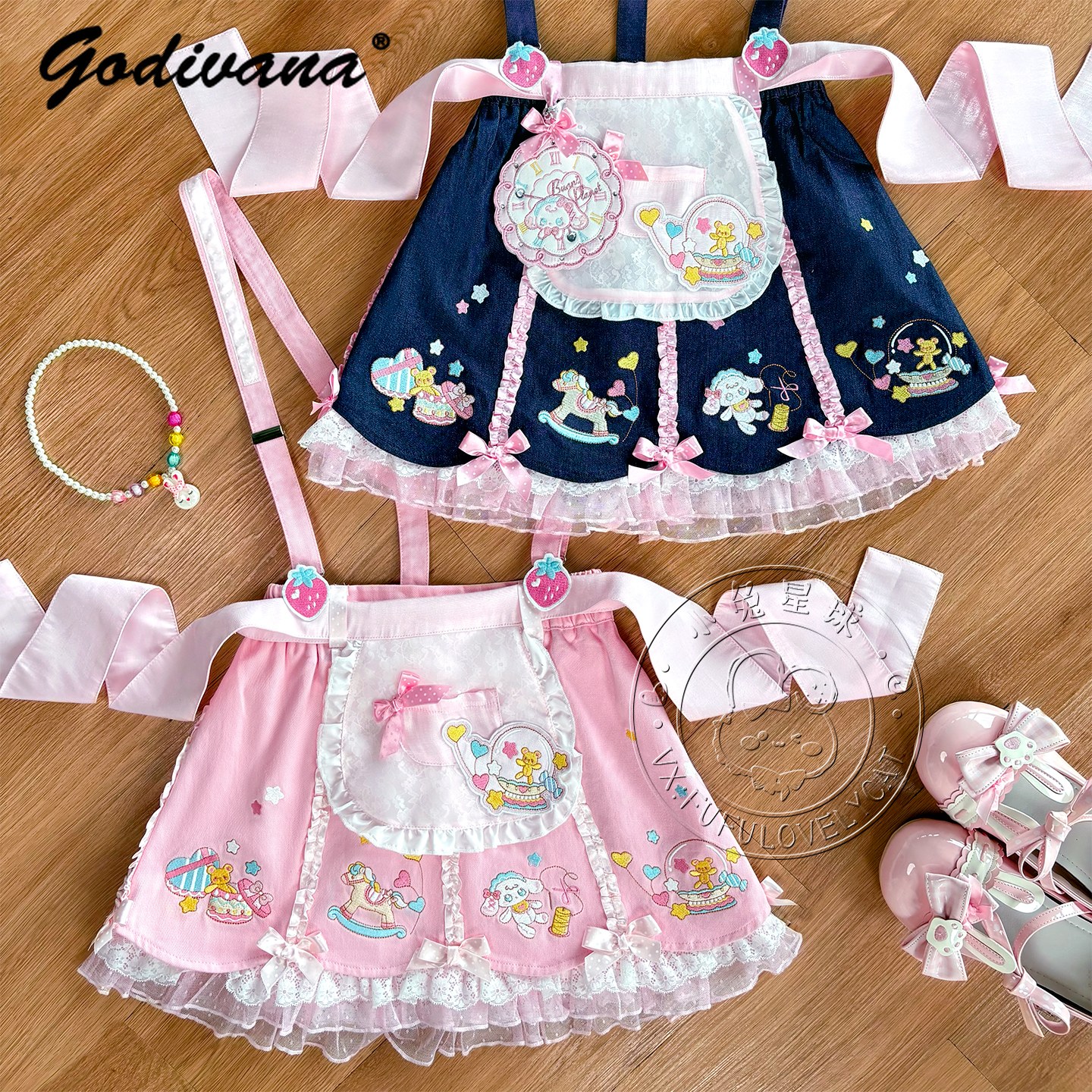 Lolita Daughters Clothes Cute  - огляд і ціна Embroidery On Shirt