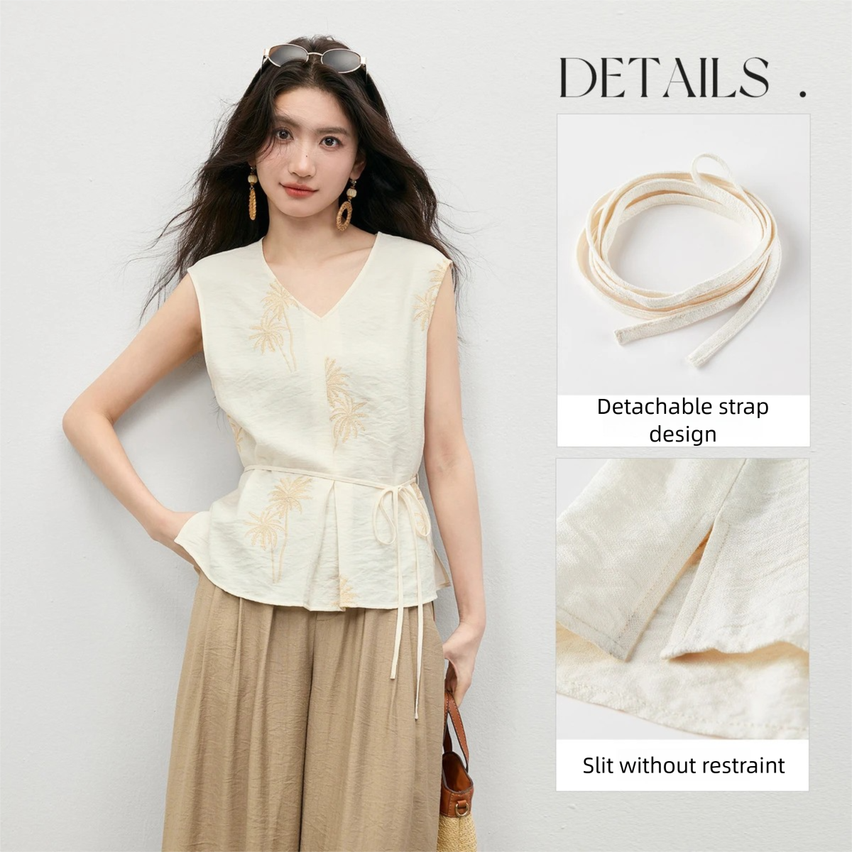 SENTUBILA Women's Sleeveless C - огляд і ціна Embroidery Removal