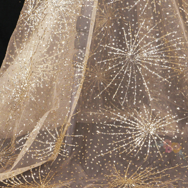 Embellished Tulle Fabric Metal - огляд і ціна Embroidery Veil