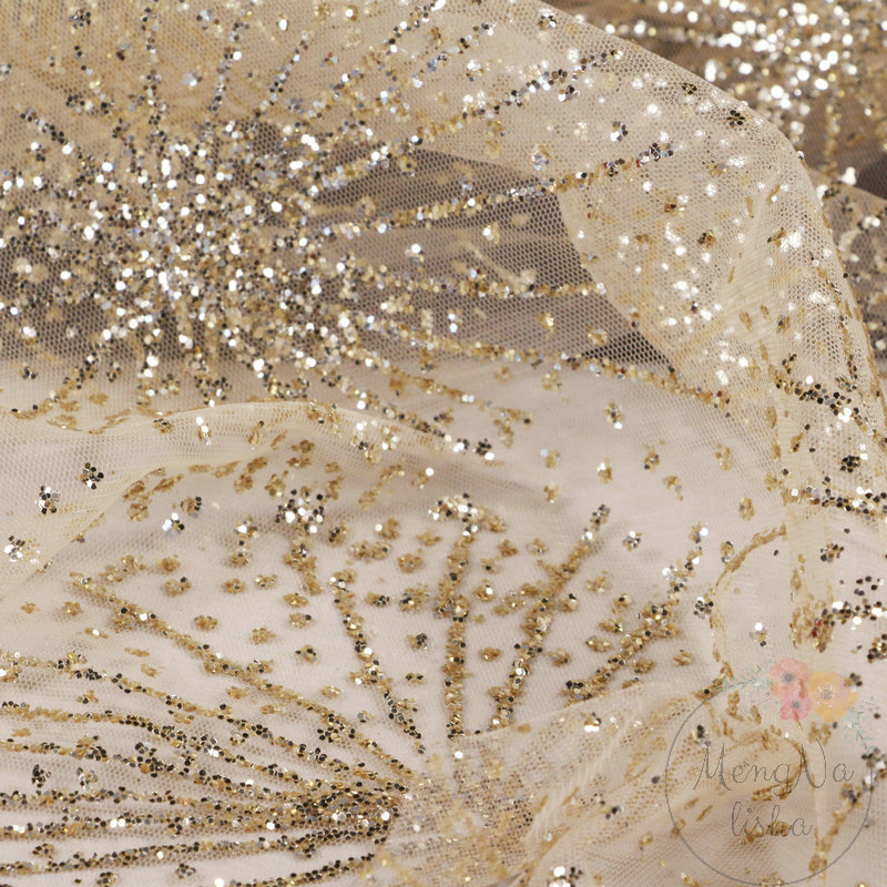 Embellished Tulle Fabric Metal - огляд і ціна Embroidery Veil