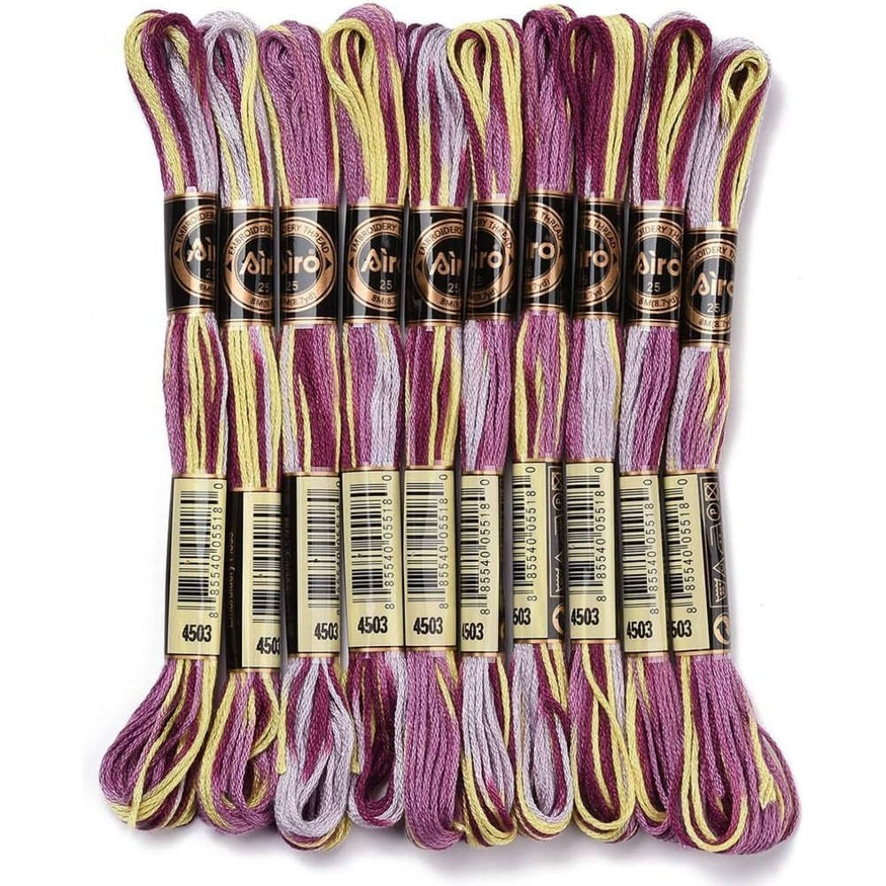 6 Strands Purple Variegated Em - огляд і ціна Embroidery Gradient