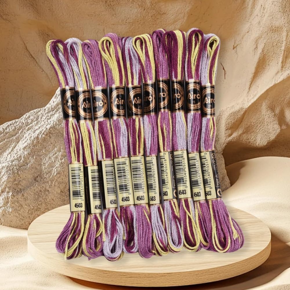 6 Strands Purple Variegated Em - огляд і ціна Embroidery Gradient