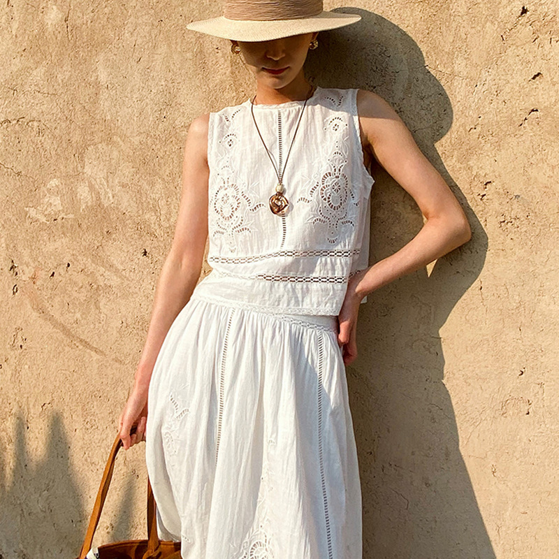 French Designer Boho White Cot - огляд і ціна Embroidery Eyelet