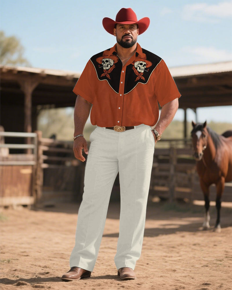 S-9XL Men's Western Cowboy Emb - огляд і ціна Embroidery In The Piece
