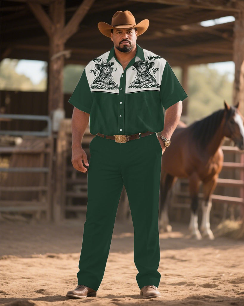 S-9XL Men's Western Cowboy Emb - огляд і ціна Embroidery In The Piece