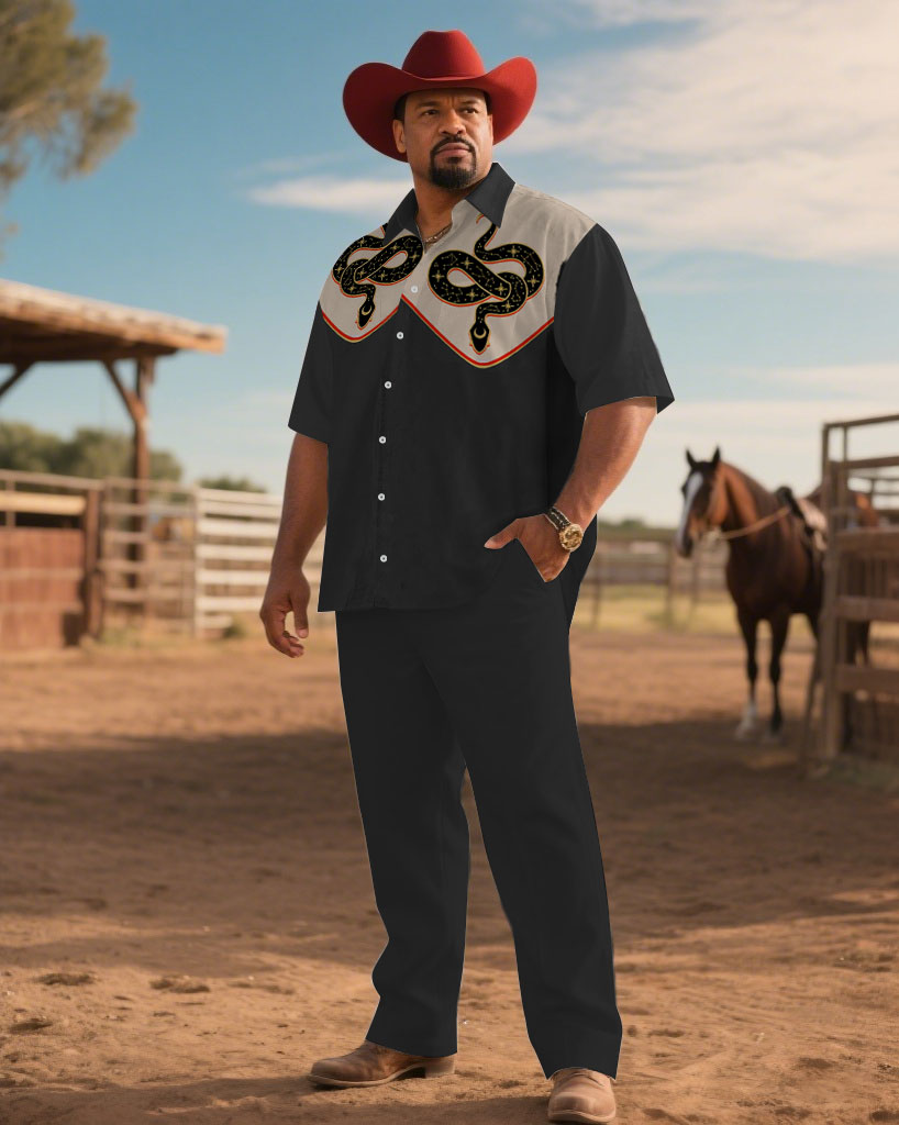 S-9XL Men's Western Cowboy Emb - огляд і ціна Embroidery In The Piece