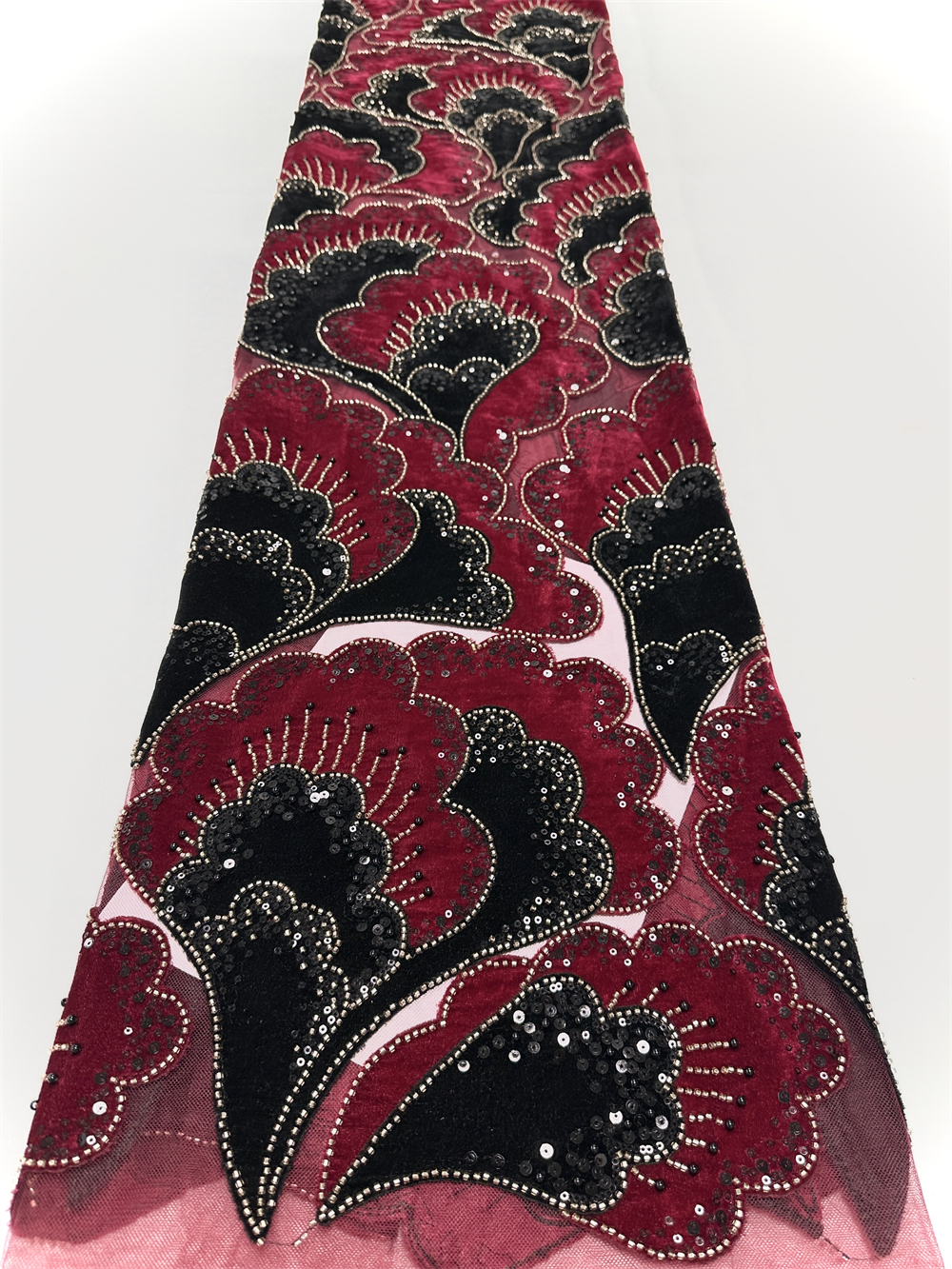 New African Velvet Lace Fabric - огляд і ціна Embroidery Gradient