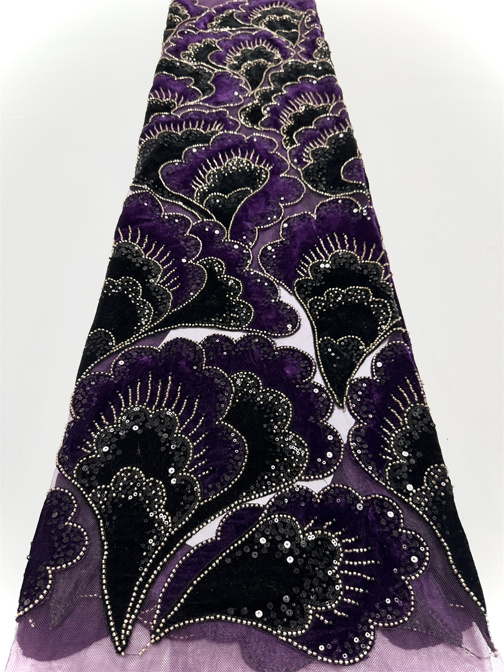 New African Velvet Lace Fabric - огляд і ціна Embroidery Gradient