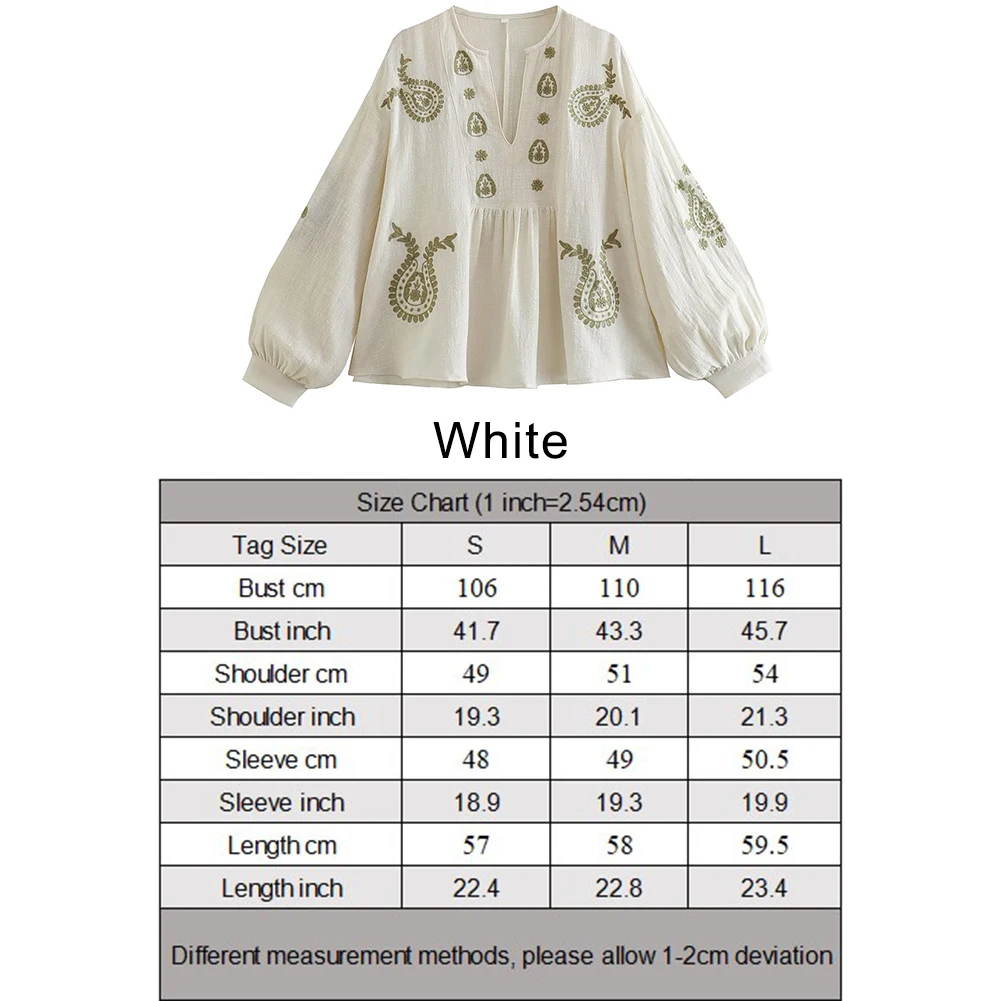 Womens New Loose Cotton Embroi - огляд і ціна Embroidery On Shirt