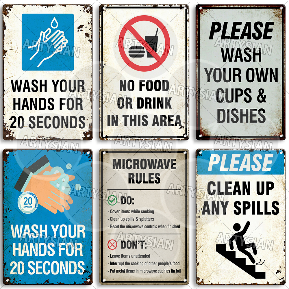 Hygiene Metal Sign No Shoes No - огляд і ціна Embroidery Water