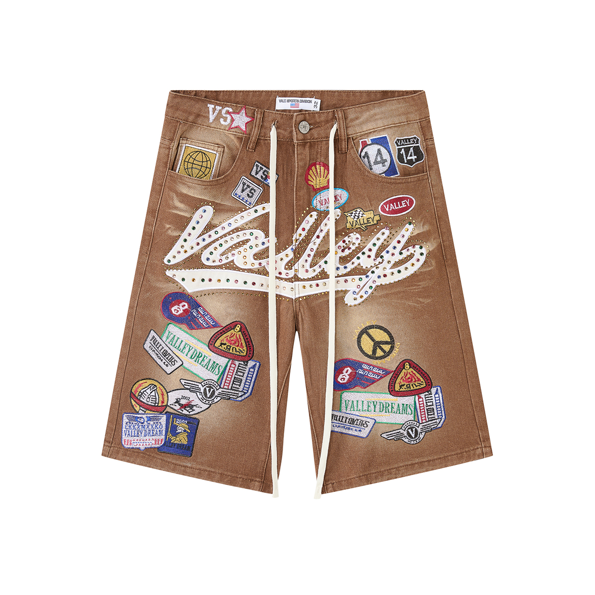 Shinning Diamond Letter Embroi - огляд і ціна Embroidery Jeans Sakura