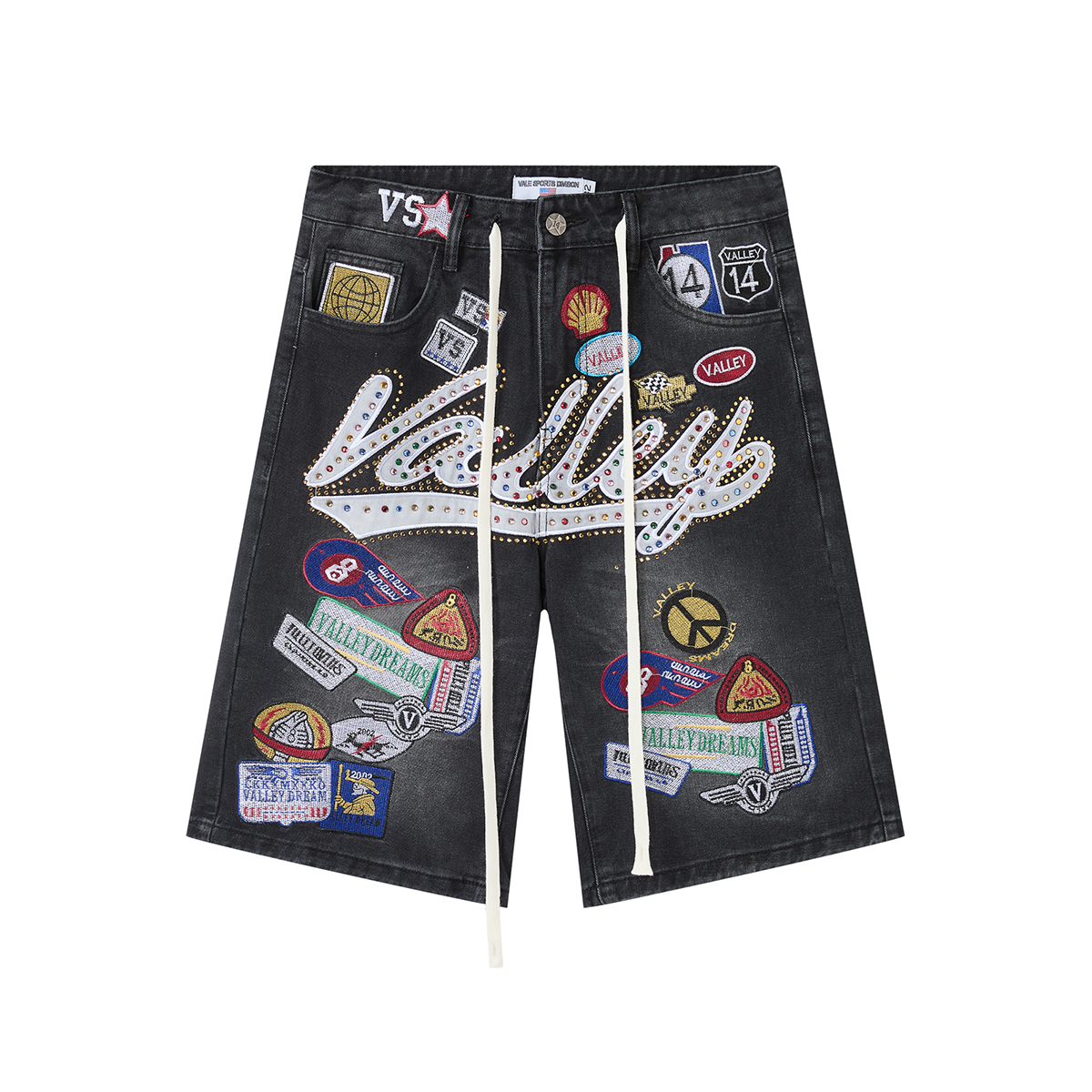 Shinning Diamond Letter Embroi - огляд і ціна Embroidery Jeans Sakura