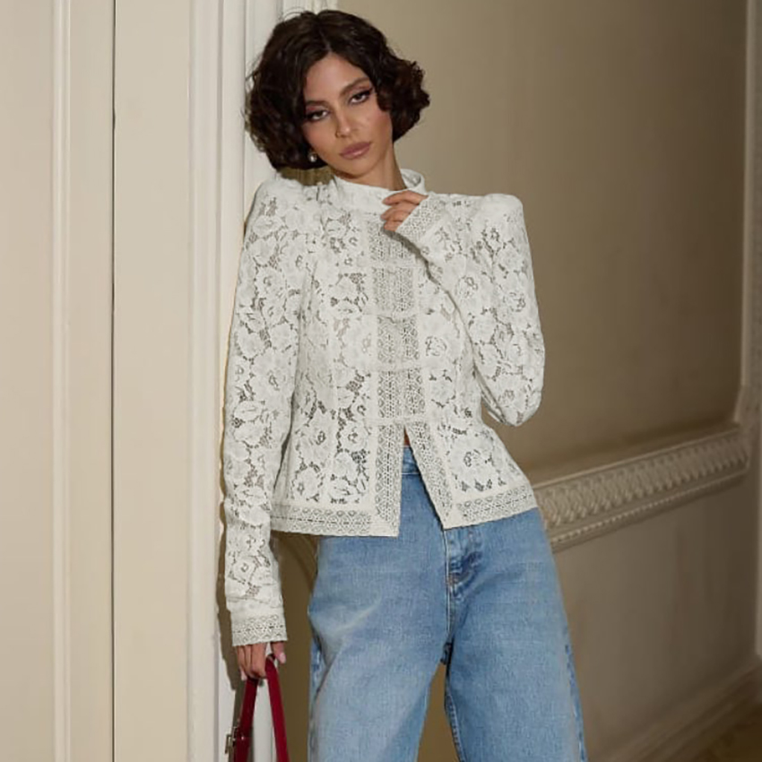 Linad Elegant Embroidery Puff  - огляд і ціна Embroidery On Shirt