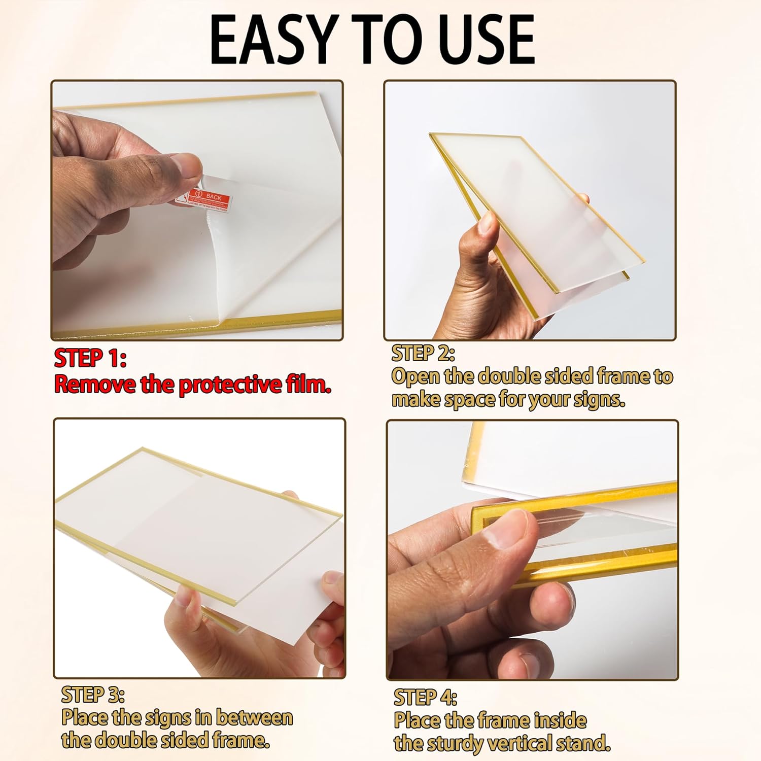 4x6inch Acrylic Sign Holder Wi - огляд і ціна Embroidery Studio