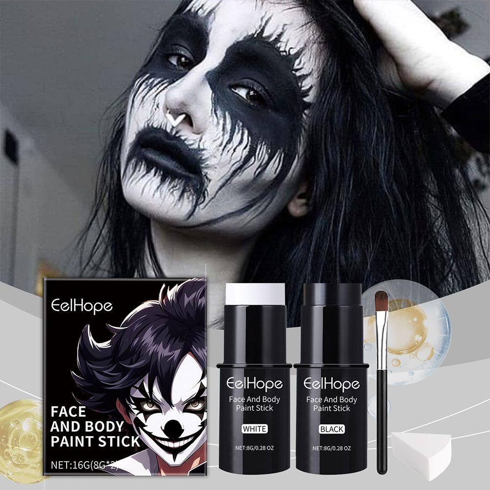 Black White Face Body Paint Ki - огляд і ціна Embroidery Art Painting