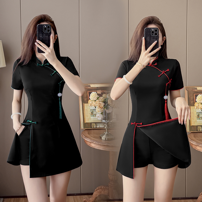 2026 New Chinese Style Black T - огляд і ціна Embroidery Red