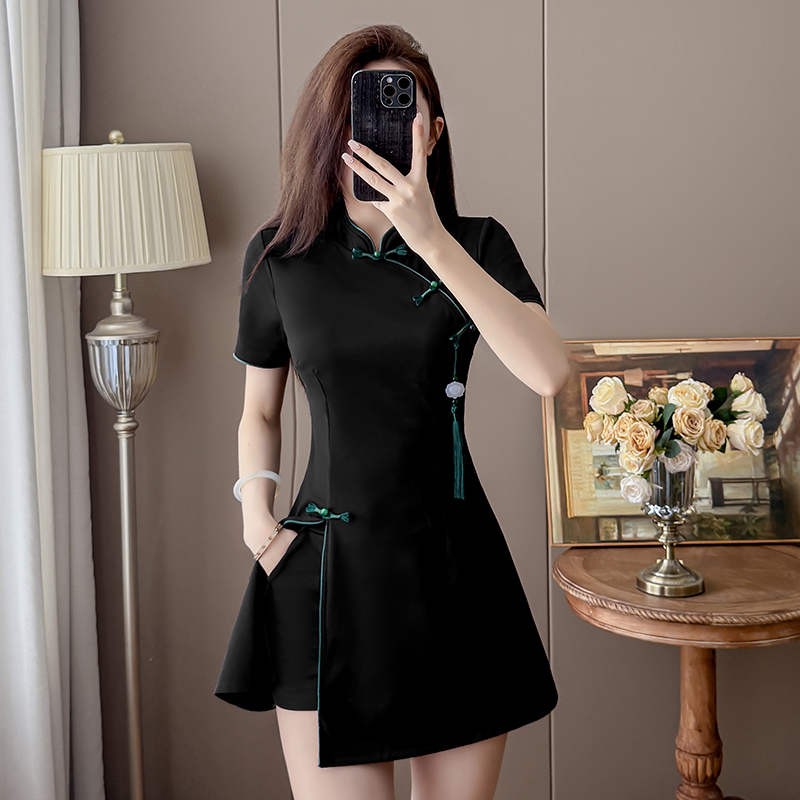 2026 New Chinese Style Black T - огляд і ціна Embroidery Red