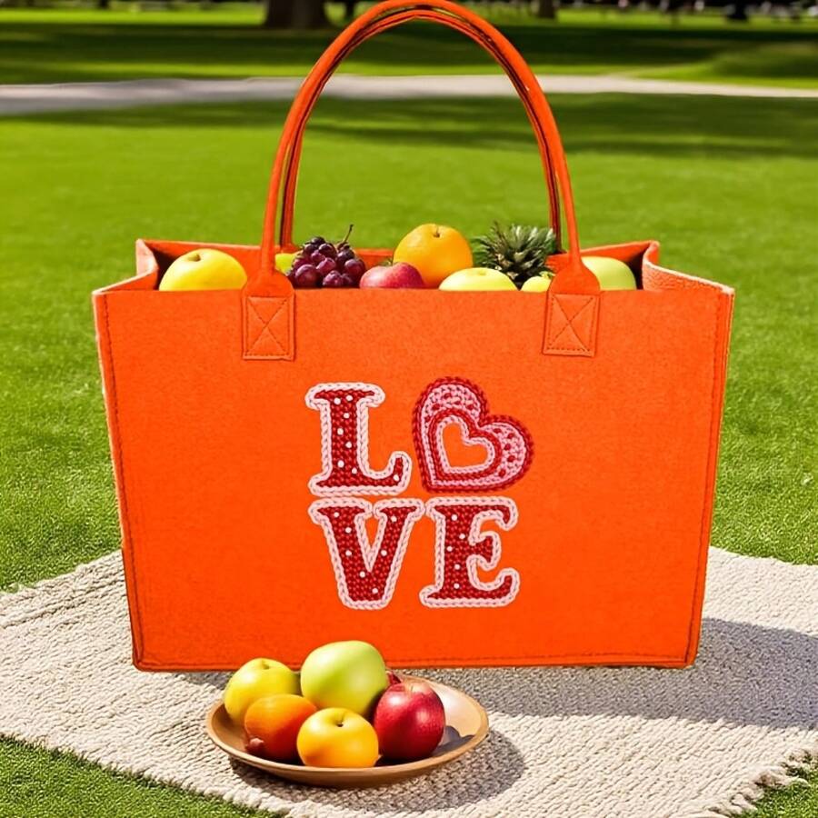 Womens Black Tote Bag With Emb - огляд і ціна Embroidery Love